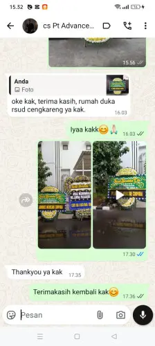 Testimonial Papan Bunga Pernikahan rancateureup
