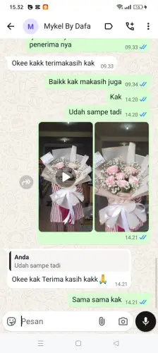 Testimonial Buket Bunga rancateureup