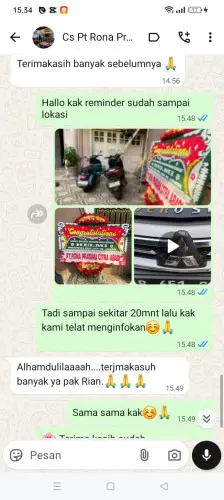 Testimonial Papan Bunga rancateureup